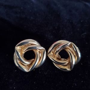 Gold plated earrings